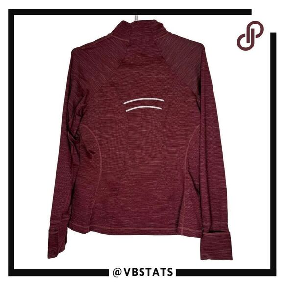 Athleta Women's Striped Athletic Performance Full Zip Jacket Red Size‎ XL - Picture 2 of 7